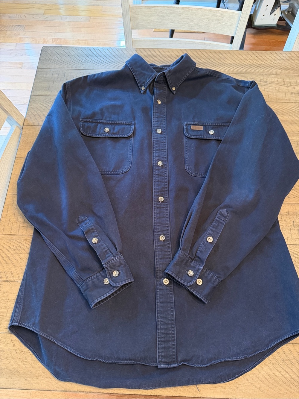 Men's Large Navy Carhartt button down.